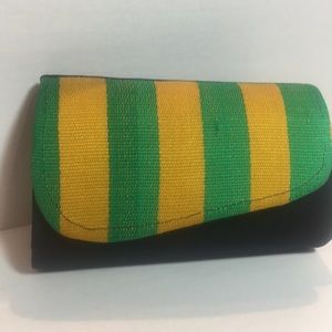 Africa🇬🇭 Ghana hand woven Kente cloth clutch